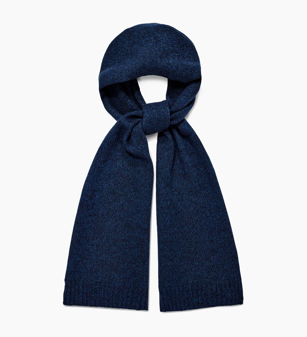 Ugg Scarfs Mens - Ugg Eastwood Rib Knit Blue - 531LYMAOC